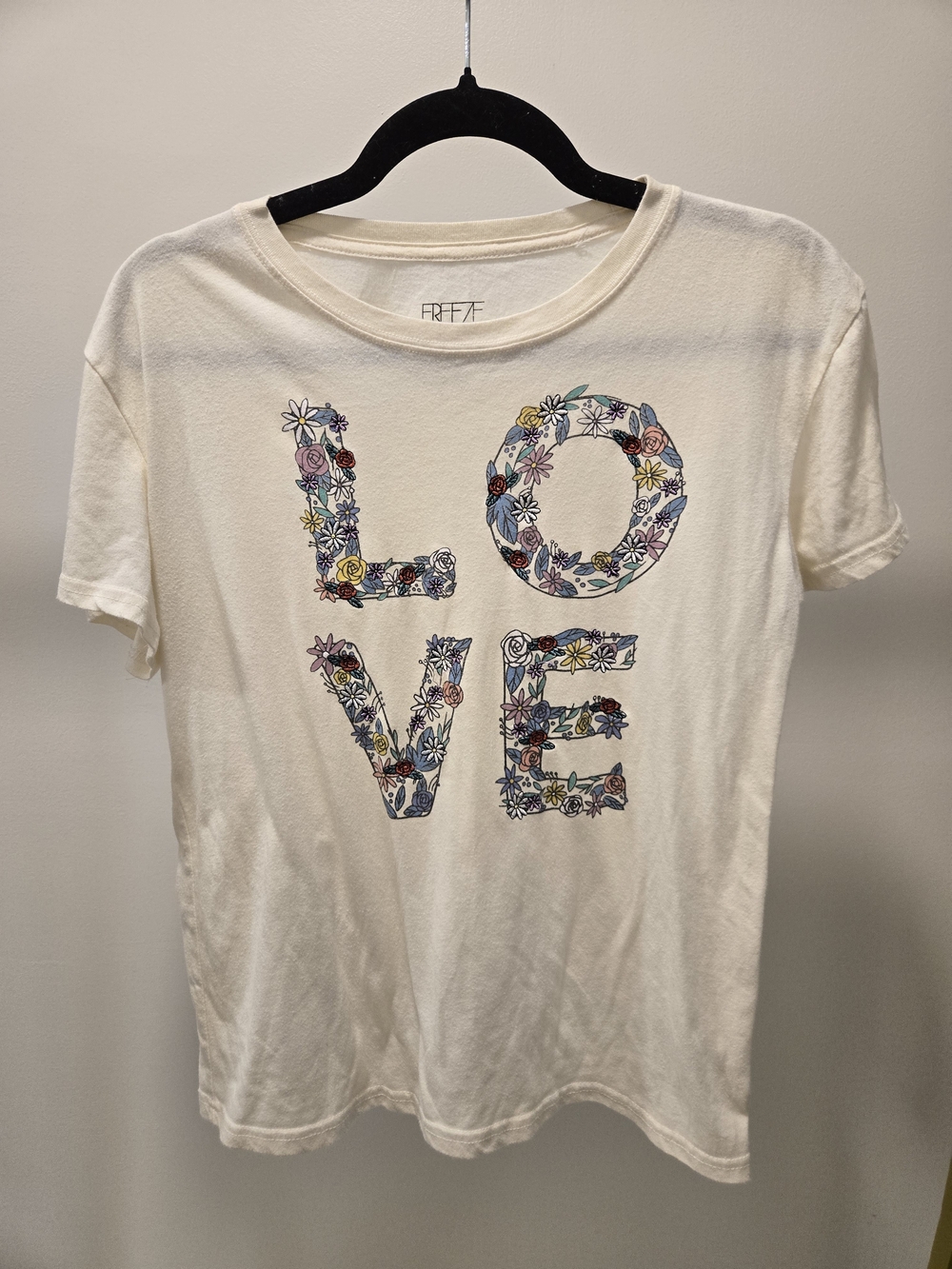 Freeze Cream Tee with Black Brand Logo